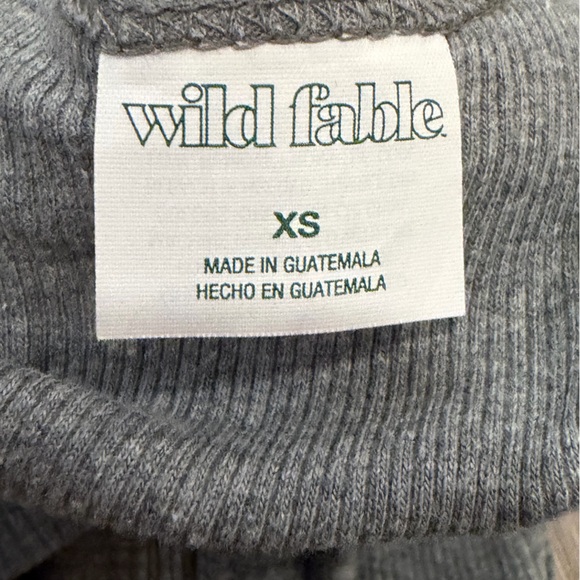 Wild Fable Heather Gray Ribbed Top - Picture 3 of 4